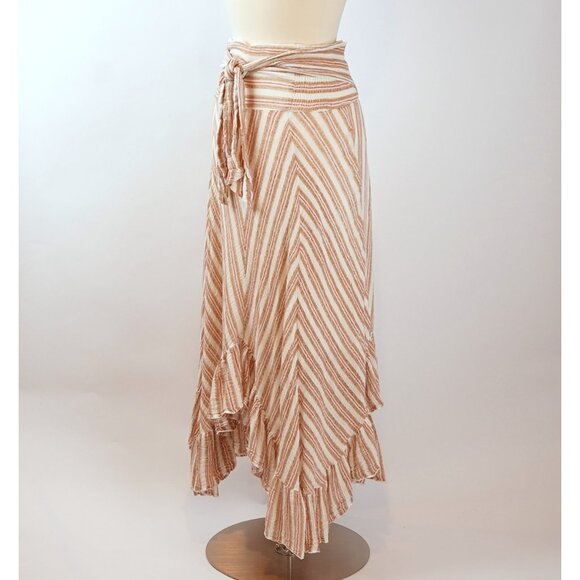 Free People Giselle Ivory Striped Convertible Skirt Dress - Size XS - Picture 2 of 8